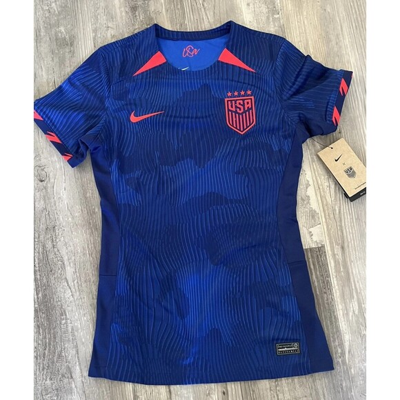 Nike USWNT USA Soccer Jersey Blue soccer 2023 DR4000-406 women's Medium NEW - Picture 5 of 11